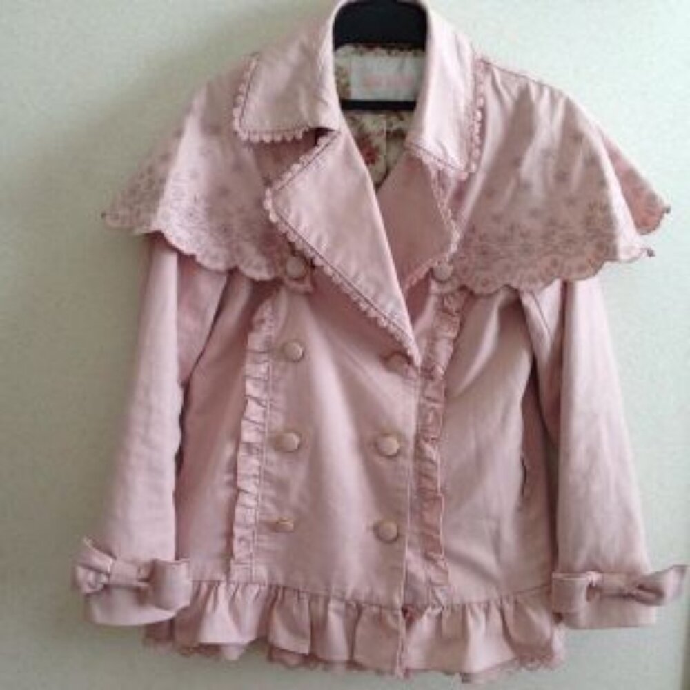 Liz Lisa Spring Gyaru Lolita Coat lined floral pink japan kawaii cute jacket